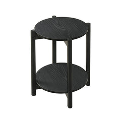 Hyde Black Round End Table - Ornate Home