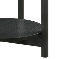 Hyde Black Round End Table - Ornate Home