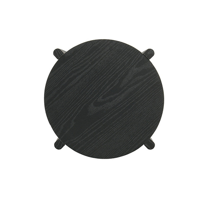 Hyde Black Round End Table - Ornate Home