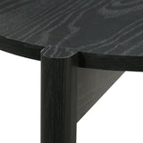Hyde Black Round End Table - Ornate Home