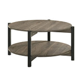 Hyde Dark Gray Round Coffee Table - Ornate Home