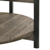 Hyde Dark Gray Round Coffee Table - Ornate Home