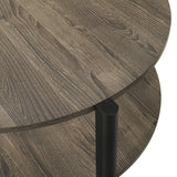 Hyde Dark Gray Round Coffee Table - Ornate Home
