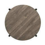 Hyde Dark Gray Round Coffee Table - Ornate Home