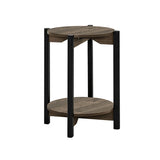 Hyde Dark Gray Round End Table - Ornate Home