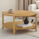 Hyde Natural Round Coffee Table - Ornate Home