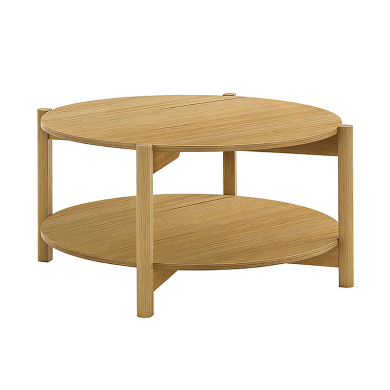 Hyde Natural Round Coffee Table - Ornate Home