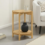 Hyde Natural Round End Table - Ornate Home