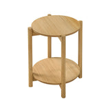 Hyde Natural Round End Table - Ornate Home