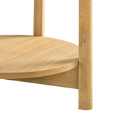 Hyde Natural Round End Table - Ornate Home