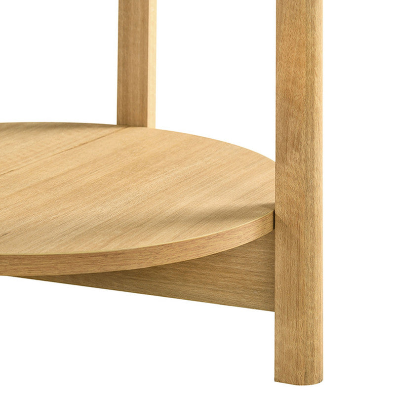 Hyde Natural Round End Table - Ornate Home