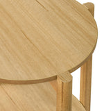 Hyde Natural Round End Table - Ornate Home