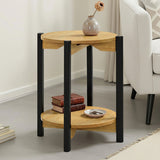 Hyde Oak Round End Table - Ornate Home