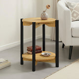 Hyde Oak Round End Table - Ornate Home