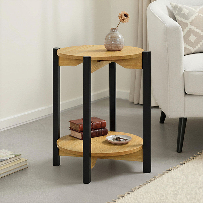 Hyde Oak Round End Table - Ornate Home