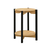 Hyde Oak Round End Table - Ornate Home