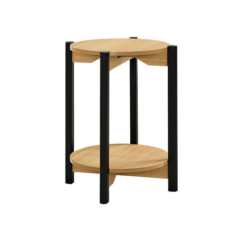 Hyde Oak Round End Table - Ornate Home