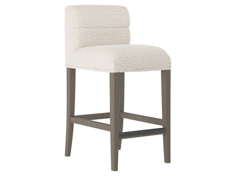Hyde Portobello/White/Cream Fabric Bar Stool - Ornate Home