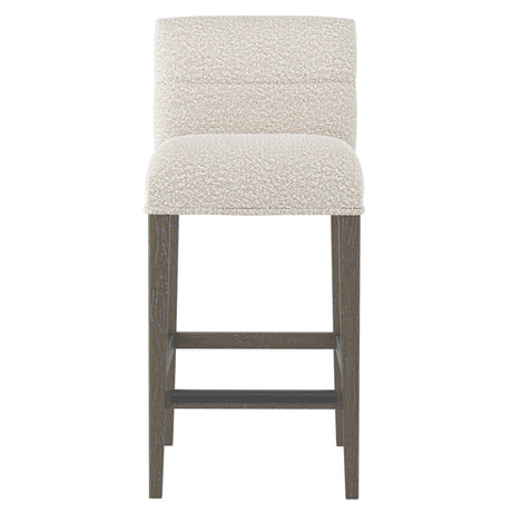 Hyde Portobello/White/Cream Fabric Bar Stool - Ornate Home