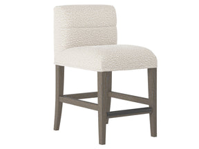 Hyde Portobello/White/Cream Fabric Counter Stool - Ornate Home