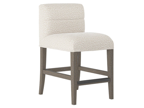 Hyde Portobello/White/Cream Fabric Counter Stool - Ornate Home