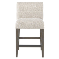 Hyde Portobello/White/Cream Fabric Counter Stool - Ornate Home