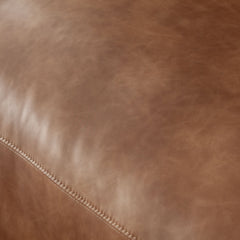 Hyde Saddle Leatherette Sofa - Ornate Home