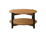 Hyde Walnut Round Coffee Table - Ornate Home