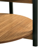 Hyde Walnut Round Coffee Table - Ornate Home