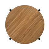 Hyde Walnut Round Coffee Table - Ornate Home