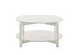 Hyde White Round Coffee Table - Ornate Home