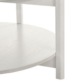Hyde White Round Coffee Table - Ornate Home