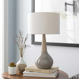 Hydesville Gray Ceramic Table Lamp - Clearance - Ornate Home