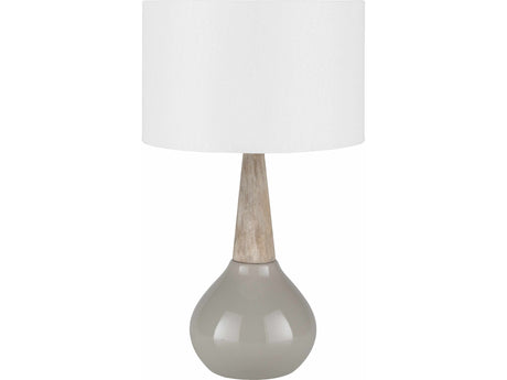 Hydesville Gray Ceramic Table Lamp - Ornate Home