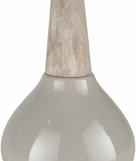 Hydesville Gray Ceramic Table Lamp - Ornate Home