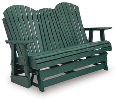 Hyland Green Outdoor Loveseat Glider - Ornate Home