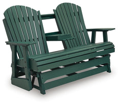 Hyland Green Outdoor Loveseat Glider - Ornate Home