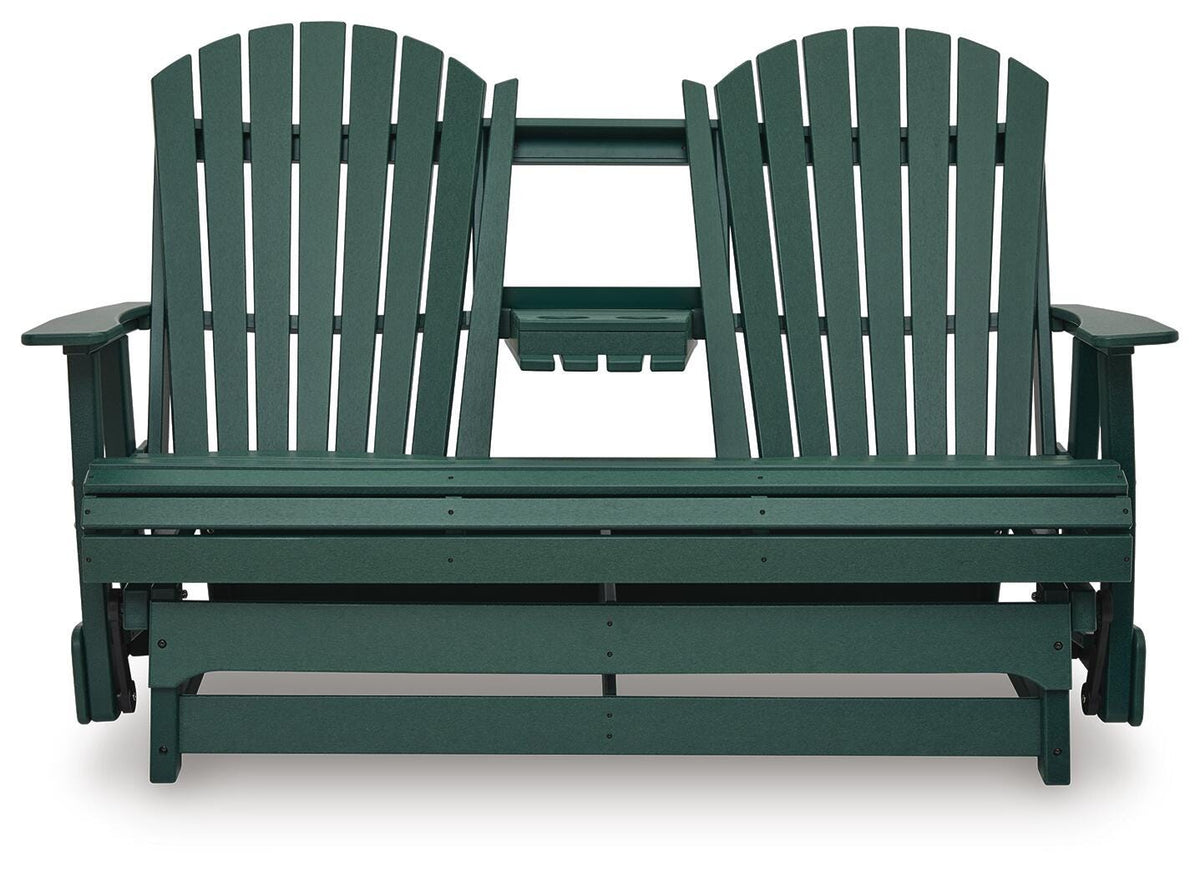 Hyland Green Outdoor Loveseat Glider - Ornate Home