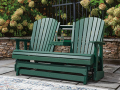 Hyland Green Outdoor Loveseat Glider - Ornate Home