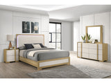 Hyland Natural 4-piece Queen Bedroom Set - Ornate Home