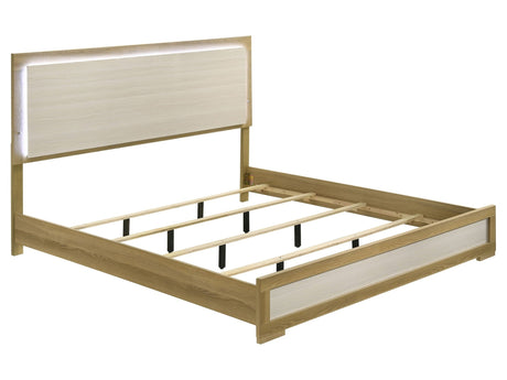 Hyland Natural Eastern King Panel Bed - Ornate Home