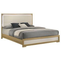 Hyland Natural Eastern King Panel Bed - Ornate Home