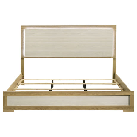 Hyland Natural Eastern King Panel Bed - Ornate Home