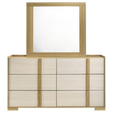 Hyland Natural/White  Dresser with Mirror - Ornate Home