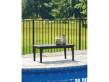 Hyland wave Black Outdoor Coffee Table - Ornate Home