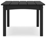 Hyland wave Black Outdoor Coffee Table - Ornate Home