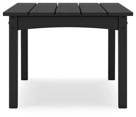 Hyland wave Black Outdoor Coffee Table - Ornate Home