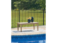 Hyland wave Driftwood Outdoor Coffee Table - Ornate Home