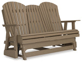Hyland wave Driftwood Outdoor Glider Loveseat - Ornate Home