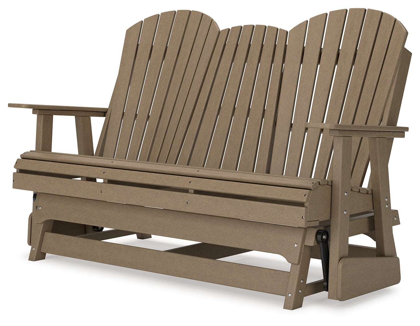 Hyland wave Driftwood Outdoor Glider Loveseat - Ornate Home